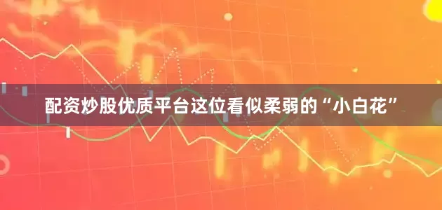 配资炒股优质平台这位看似柔弱的“小白花”