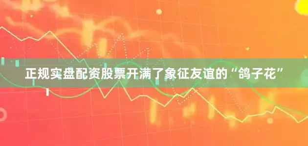 正规实盘配资股票开满了象征友谊的“鸽子花”